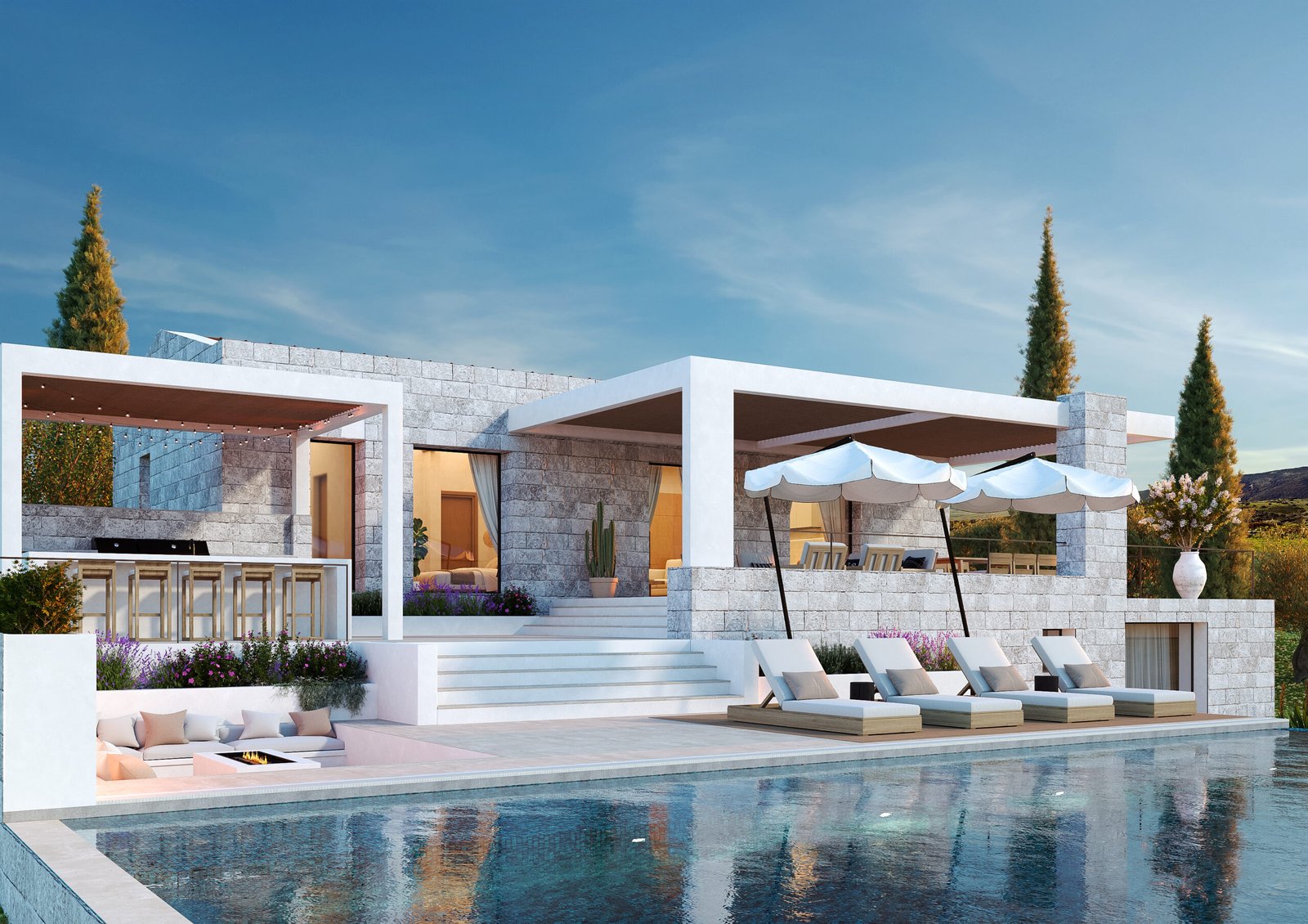 Villa La Rotu View to House Villa La Rotu View to House